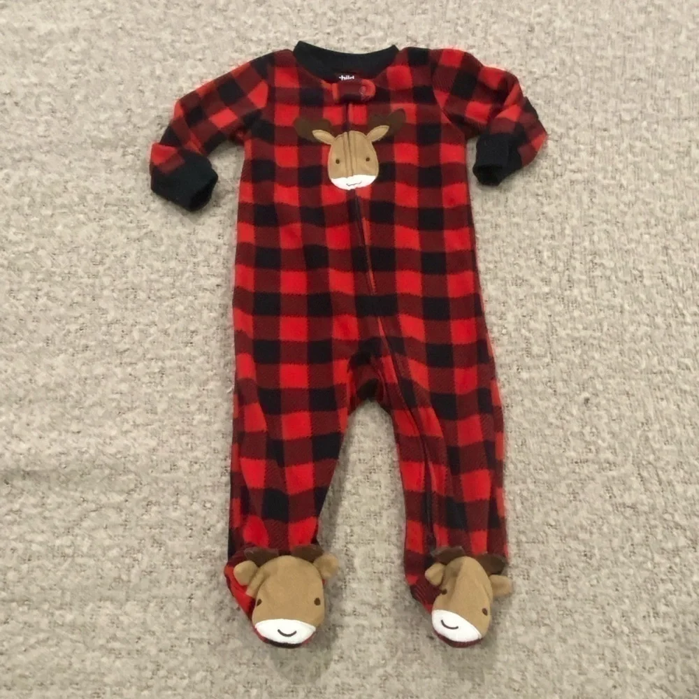 Carter’s 6-9M Fleece Moose Sleep & Play